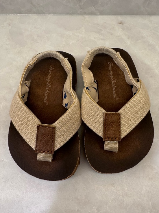Tommy Bahama Other - Tommy Bahama Kids Beige and Brown Flip Flop Sandals